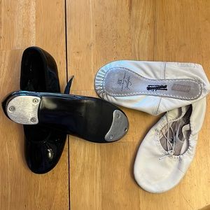 Ballet and tap shoes